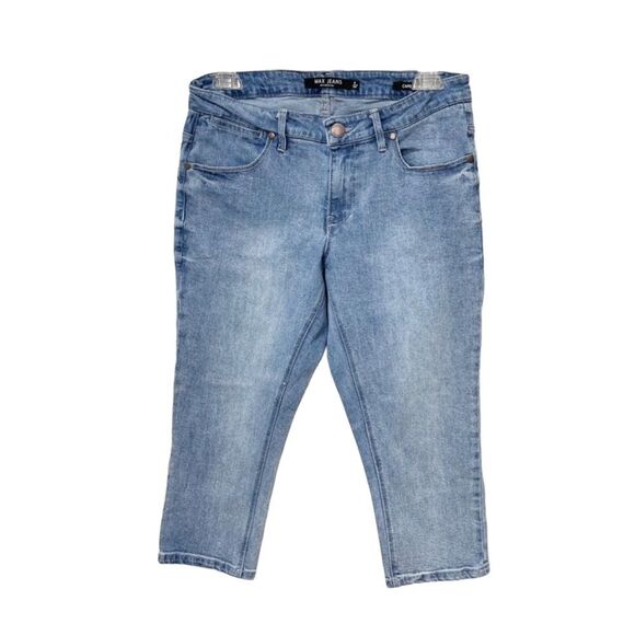 Max Jeans Women Capri Denim Size 8 Blue - Picture 1 of 15